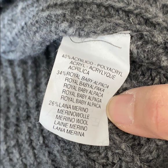 Gorgeous grey oversized sweater jacket - Picture 5 of 5